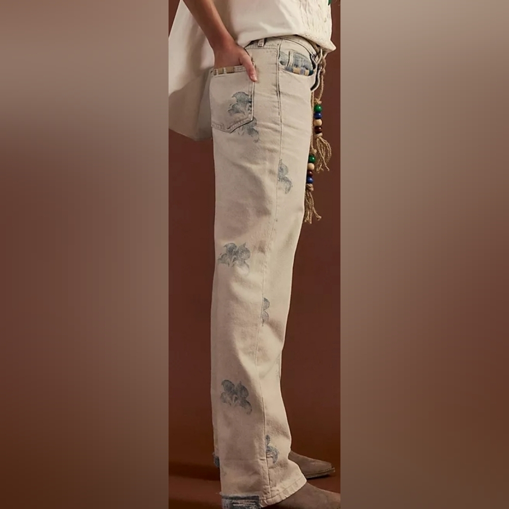 Free People We The Free Geranium Slouchy Straight Jeans - Picture 3 of 16